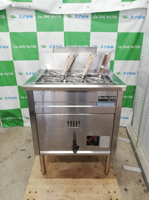 ☆★　マルゼン　角槽形ゆで麺機　MRK-066B　プロパンガス　6テボ　☆★