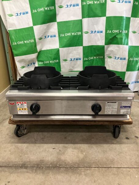 ☆★　マルゼン　ガステーブルコンロ　RGC-085-P　卓上　2口　都市ガス　2022年製　☆★